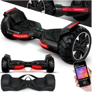 Kesser KESSER® Hoverboard 8,5 Zoll 800 mit Bluetooth Lautsprecher, LED Licht, Kinder Sicherheitsmodus, Dual Motor, Smart Elektro Self Balance Board Hover E-Scooter