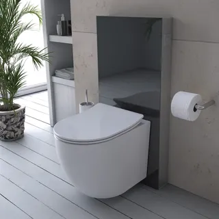 Primaster Vorwandelement Wand-WC inkl. Spülkasten 100 x 48,5 cm schwarz