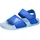 Adilette Sandale weiß blau 30