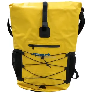 SUPwave Premium Thermo-Dry Bag, Rucksack 30 Liter, Rolltop, Outdoor Rucksack, Wasserdicht Sport-Vibrations (Gelb)