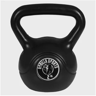 GORILLA SPORTS Kettlebell Kettlebell aus Kunststoff 2-20 KG schwarz