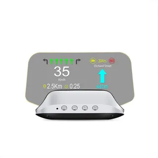 Aumotop Auto HUD Head-Up-Display Digitaler GPS-Navigations-Geschwindigkeitsmesser-Projektor OBD GPS-Dual-System-Bildschirm mit Zeit- / Richtungs- / Höhen- / Kilometeranzeige Speedup-Test
