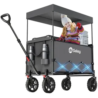 Sekey Bollerwagen faltbar grau