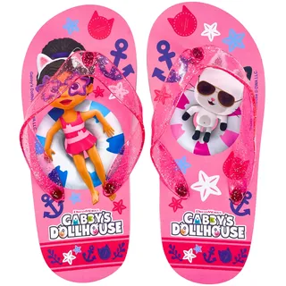Gabby's Doll House Zehentrenner für Mädchen, Flip-Flops Gabby Pandy Paws Sandalen, Geschenk für Mädchen, Größe EU 25/26 - 25/26 EU
