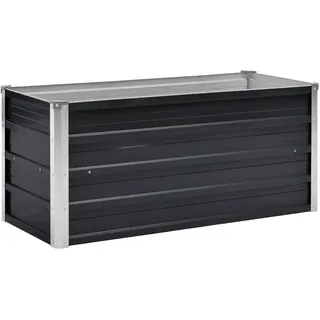 vidaXL Garten-Hochbeet verzinkter Stahl rechteckig 100 x 40 x 45 cm Anthrazit 