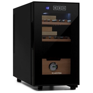 Klarstein Humidor El Presidente 23 Humidor, Humidor Zigarre Humidor Befeuchter elektrisch Humidor Schrank schwarz