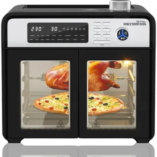 Best Direct Best Direct® XXL Heißluft Backofen, - Minibackofen mit Drehspieß Chef O Matic Double Door Oven