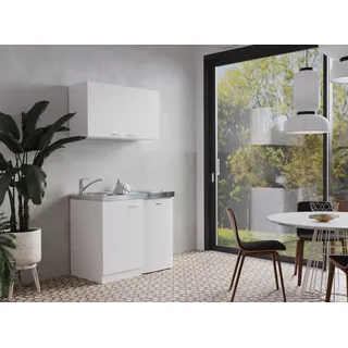 Respekta Miniküche MK100WOSC 100 cm Weiß