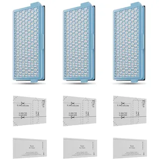 3 Hepa Filter Kompatibel mit Miele Staubsaugern, SF-HA 50 Active AirClean Filter für Miele Hepa Filter, Filtert Gerüche in der Luft, passend für SF-HA 50 S4 S5 S6 S8 Serie Staubsauger