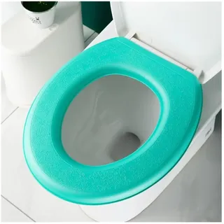 VDLLQYN, WC-Sitzkissen, weich gepolsterter WC-Sitz, WC-Sitz, WC-Sitzkissen, Sitzbezug, WC-Wärmer-Pad, weicher WC-Sitzbezug,Toilettensitzbezug(Blue)
