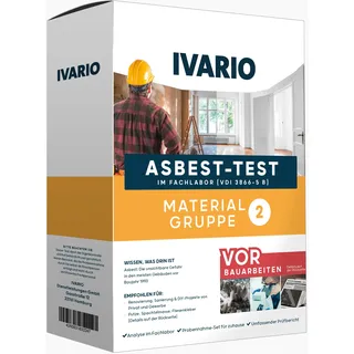 Asbest-Test Materialgruppe 2 - Expressanalyse