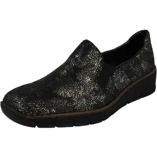 Rieker 53766-00 Derby-Schuhe & Richelieu Damen Schwarz - 39 - Derby-Schuhe Shoes - 39 EU