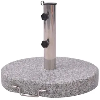 vidaXL Schirmständer Granit 45 cm Grau