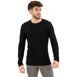 Icebreaker 260 Tech Merino Langarm-baselayer - Black - S