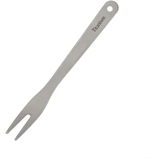 Emiif Tiartisan Obstgabel aus Titan, leicht, für Dessert, Gebäck, für Camping, Outdoor, Vorspeisen, Käse (1)