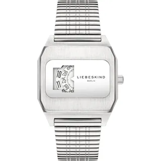 Liebeskind Berlin »Vinyl Vision« Armbanduhr, Damenuhr, Edelstahlarmband, analog Quarz Uhr mit Edelstahl Armband LT-0390-MQ
