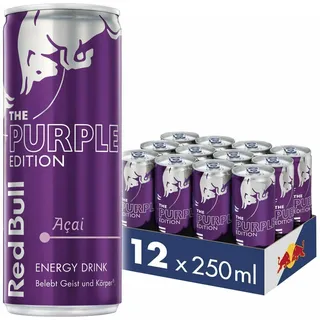 Red Bull 12x250ml Red Bull Energy Drink Acai-Beere Dose Getränke Purple Edition inc Pfand