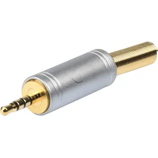 BKL Electronic 1103086 Klinken-Steckverbinder 2.5 mm Stecker, gerade Polzahl: 4 Stereo Gold 1 St.