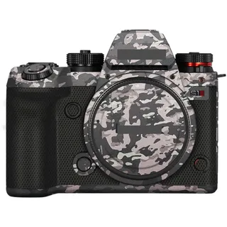 S1 II S1M2 Kameraschutzfolie, kratzfester Aufkleber, Vinyl, Schutzfolie, Körperschutz, Aufkleber für Panasonic Lumix S1II S1 Mark II (Feld-Tarnung)