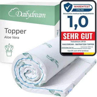 DAILYDREAM Matratzen Topper 90 x 190 cm weiß