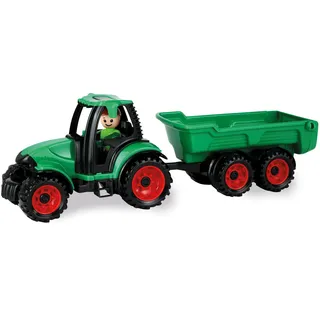 Lena Truckies Traktor mit Anhänger Grün/Rot/Schwarz 01625