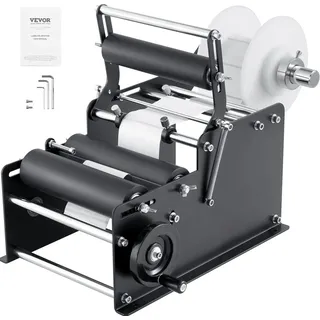 Vevor Etikettiermaschine Manuell 15–20 Etiketten pro Minute Etikettenpistole Etikettenbreiten von 10–130 mm, Etikettenlängen von 10–300 mm Preisschilder Etikettiermaschine Flaschenetikettierer