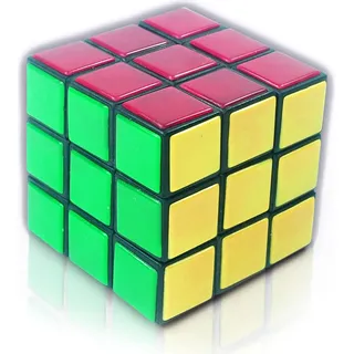 Magic Cube Zauberwürfel 3x3 Klassiker der 80er Jahre für Kinder und Erwachsene Geduldspiel Gehirnjogging Logikspiel Knobelspiel Retro