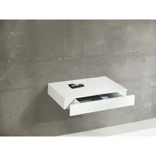 Dolle Wohnregale Cassetto Wandregal mit Schublade 48 x 28 cm Weiß