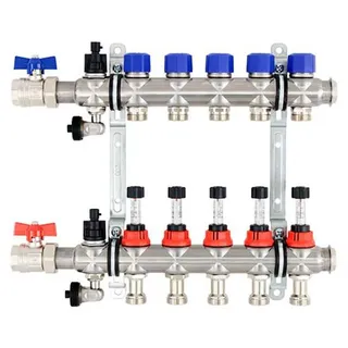 Strawa Fußbodenverteiler e-class 63 6 Heizkreise 3/4" mit SFEE