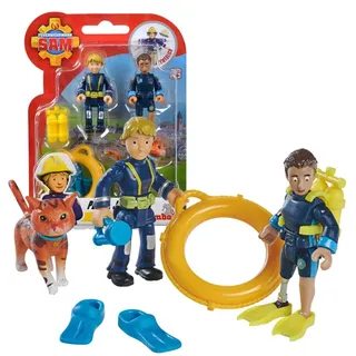 Auswahl: Simba - Feuerwehrmann Sam Figuren Set - Doppelpack mit Tier - Serie 4 - Actionfigur Norman Steele Penny (Penny; Jodie; Lion)