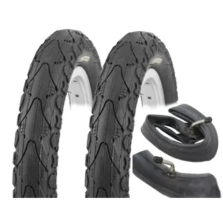 2X 12 Zoll Reifen + Schlauch Set K-935 KHAN 12" 1/2 x 2 1/4 (62-203) Kinderwagen Fahrradanhänger