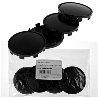 BRANDT AUTOMOTIVE Radkappe 4x 61mm Nabenkappen Radnaben Kappen Schwarz Gewölbt für AUDI