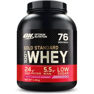 Optimum Nutrition Gold Standard 100% Whey White Chocolate Raspberry Pulver 2270 g