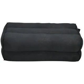 Yogakissen Meditationskissen Yogakissen schwarz 35x18x12 cm, angenehm, weich, unterstützend schwarz