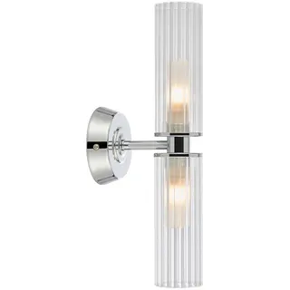 Markslöjd 109027 - Bad-Wandleuchte RIMINI 2xG9/20W/230V IP44 Hochglanzchrom - Chrom glänzend