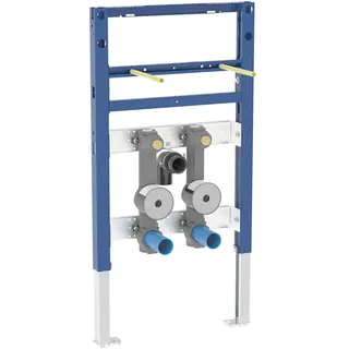 Geberit Duofix Element für Waschtisch 82 - 98 cm, Standarmatur, mit zwei Wasserzählerstrecken, Unterputz-Kugelhahn und Anschluss T-Stück, Badkeramik, 111.028.00.2,