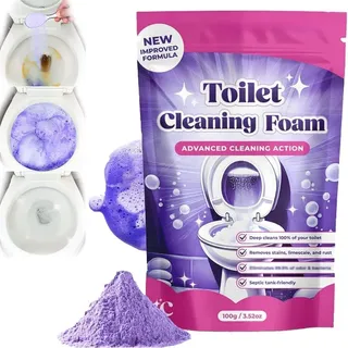 Fizzclean WC-Reiniger, Toilet Cleaning Foam, 2026 Fizz Clean Toilet Cleaner, Beseitigt Flecken In 20 Minuten, Instan Action Fizzclean Schaum Für Strahlend Saubere Toilette Ohne Aufwand