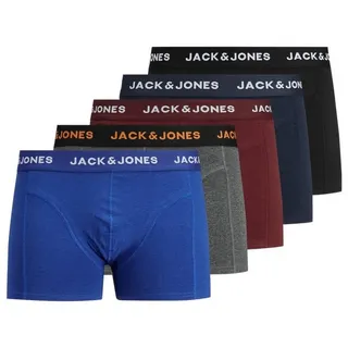 JACK & JONES Black Friday Boxershorts 5 Einheiten Black / Detail Navy Blazer / Port Royal / Dgm / Surf The Web M