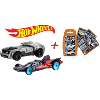 Hot Wheels "Batman v Superman" (2er Pack) + Top Trumps Hot Wheels