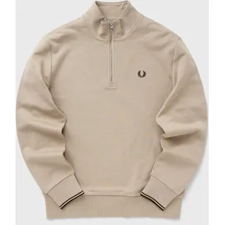 HALF ZIP SWEATSHIRT - beige - XXL
