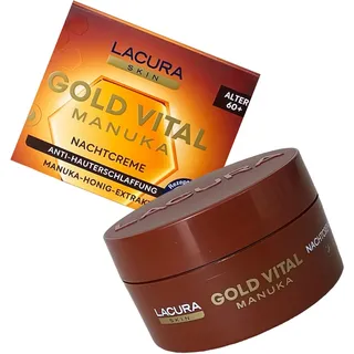 Lacura Gold Vital Nachtcreme mit Manuka Honig-Extrakt 50 ml