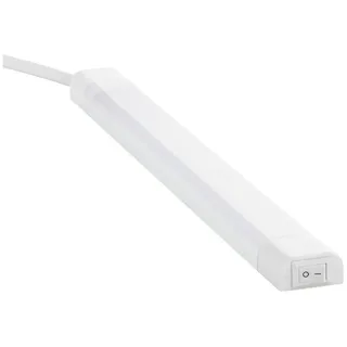 sebson LED Unterbauleuchte 30cm, LED Leiste 4W, 300lm, 4000K, LED Lichtleiste mit Stecker und Schalter, 230V, Netzstrom, Länge: 30 cm