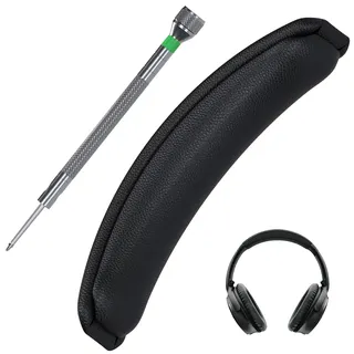 DEFIYEAR Stirnband Ersatz für Bose QuietComfort 35, 35 II, 45 (QC35 QC35 II QC45) Kopfhörer, Protein PU Kopfbandpolster, Headset Kopfkissen-Abdeckung Reparaturtei, für Bose Quiet Comfort 35 Polster