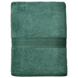 leevitex® Saunatuch Frottee XXL, (1-St), 80 x 200 cm, extra groß & saugfähig, Dunkelgrün/Tannengrün grün