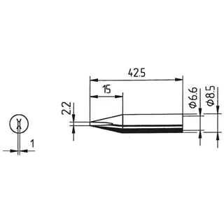 Ersa 842 CD Lötspitze Meißelform Spitzen-Größe 2.2mm Inhalt 1St.