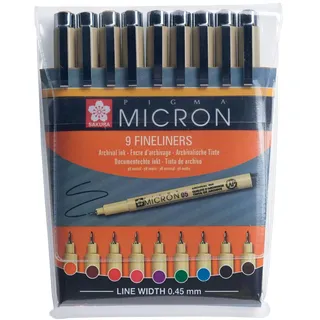 Sakura Fineliner PIGMA MICRON 05, 9er Etui