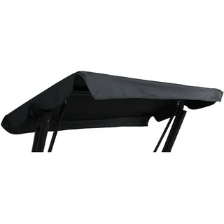SILUK Universal Sonnendach für Hollywoodschaukel Dach-Plane für Garten-Schaukel Dachplane Ersatzdach (Anthrazit)