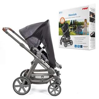 Reer ShineSafe UPF 50+ universell passend für Buggys | Kombi-Kinderwagen - Schwarz