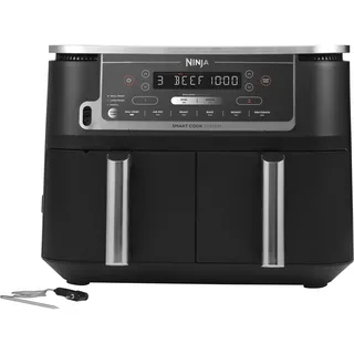 Ninja Foodi MAX Dual Zone AF451EU 9,5 l  mit digitalem Bratenthermometer schwarz