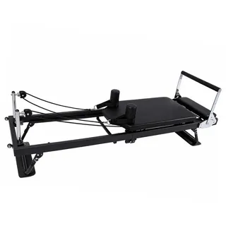 Spetebo Pilates-Reformer Maschine klappbar mit 5 Federn - 190 x 57 cm, (Anzahl, 1-tlg., Stück), belastbar bis 125 kg